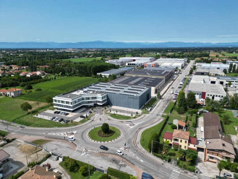 Aerial view of Metal’s production plant in Borgoricco, in the province of Padua
